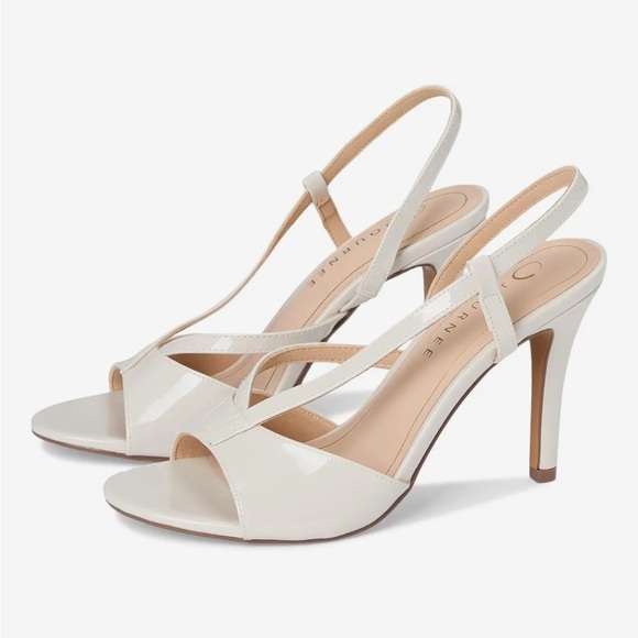 Journee Collection Shoes - Journee Collection Varra Heels size 9.5 color Patent/Bone